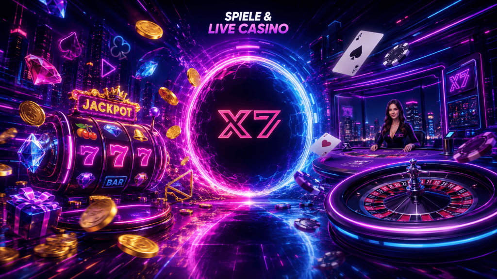 X7 Casino Slots und Live Casino mit Roulette und Jackpot-Spielen