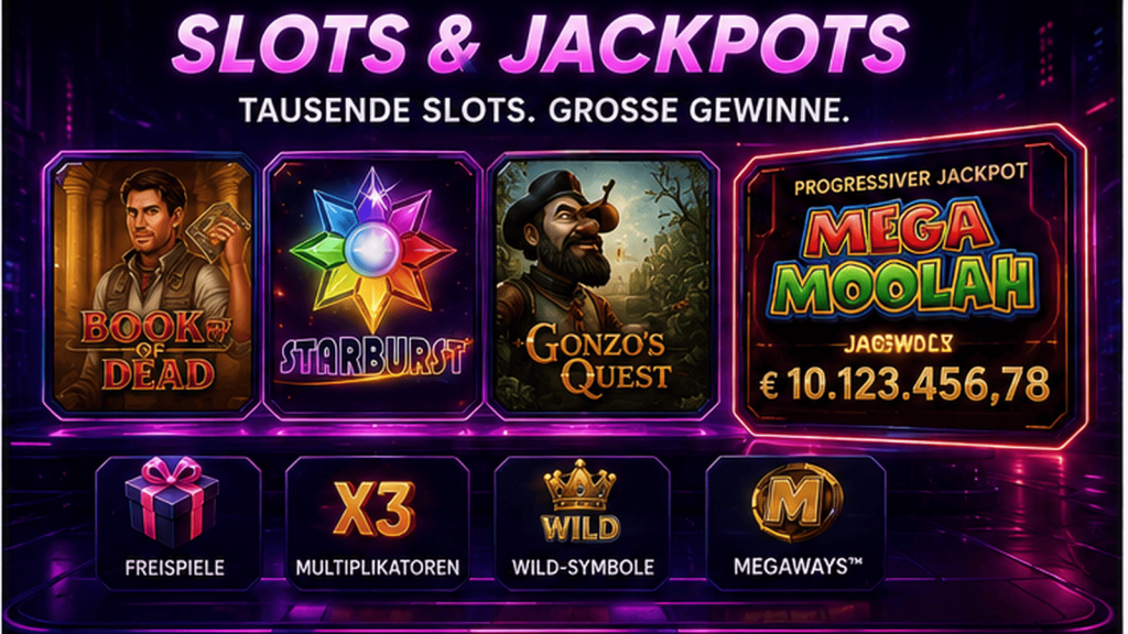 X7 Casino Slots und Jackpot-Spiele mit Freispielen, Multiplikatoren und progressiven Jackpots